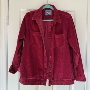 LL Bean Women's Corduroy Shirt - Pink